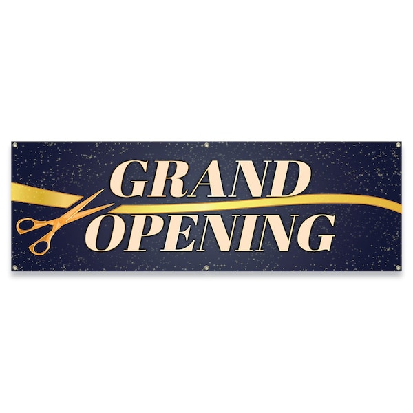 Signmission Grand Opening Banner Concession Stand Food Truck Single Sided B-72-30075 - main
